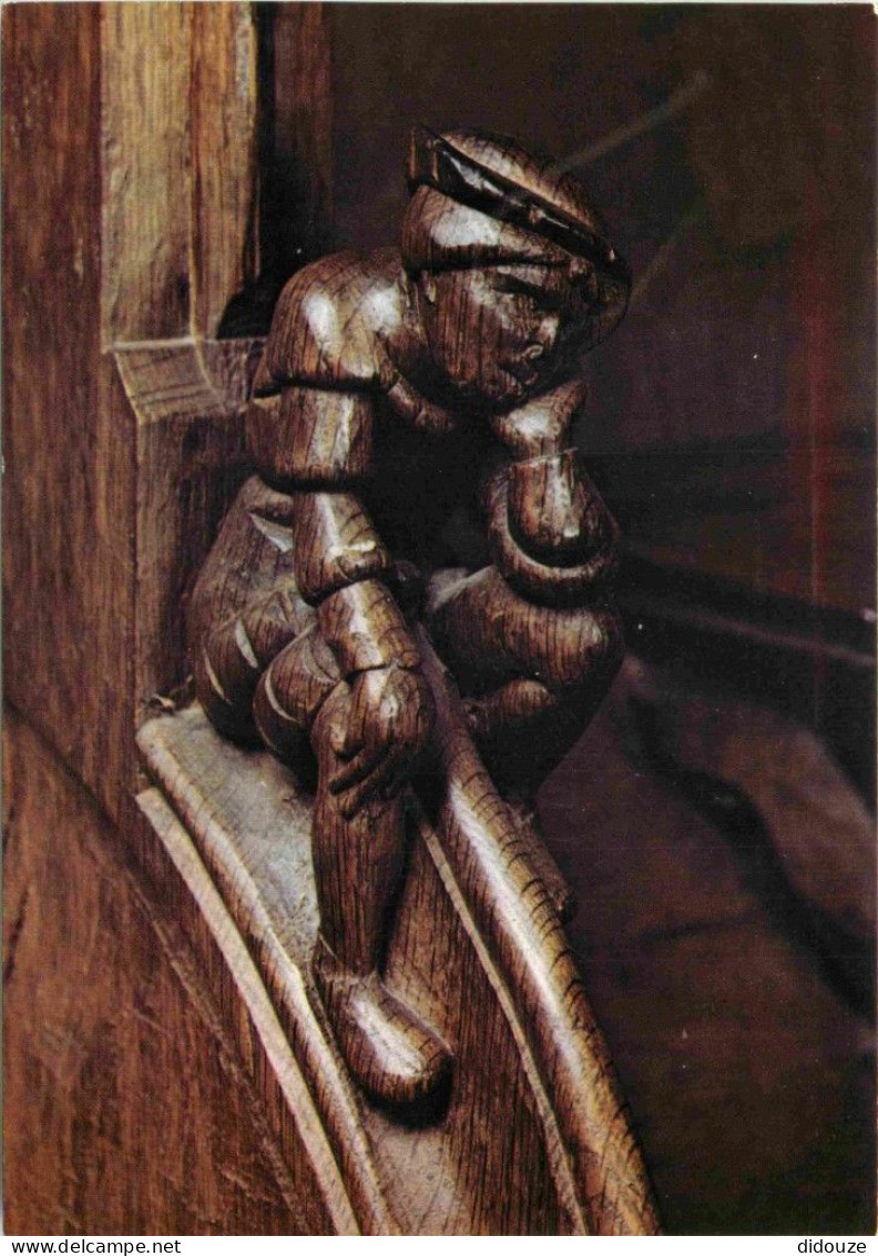 01 - Bourg En Bresse - Eglise De Brou - Intérieur De L'Eglise De Brou - Les Stalles De Bois - La Paresse - Boiseries - A - Brou - Kirche