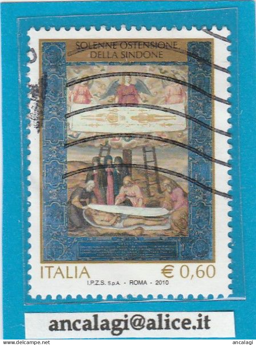 USATI ITALIA 2010 - Ref.1153 "LA SINDONE" 1 Val. - - 2001-10: Oblitérés