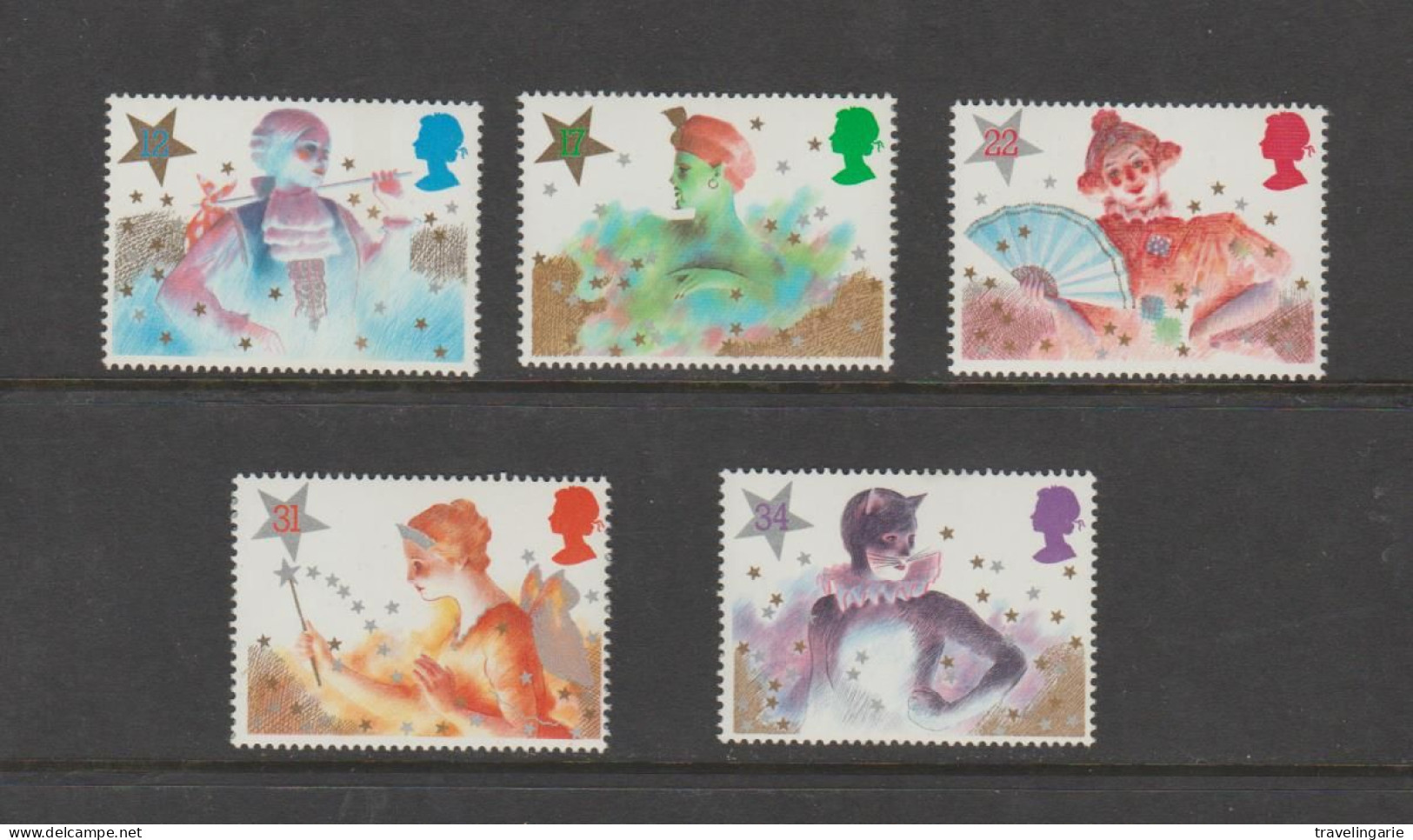 Great Britain 1985 Christmas, Pantomime Characters MNH ** - Nuovi