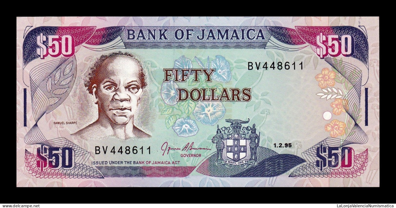 Jamaica 50 Dollars 1995 Pick 73c Sc Unc - Giamaica