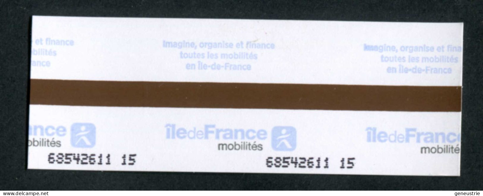 Tickets (reçu) De Metro, Bus (Version Française) Paris Gare De Lyon - RATP - Train Ticket "Ile-de-France Mobilité" - Europe