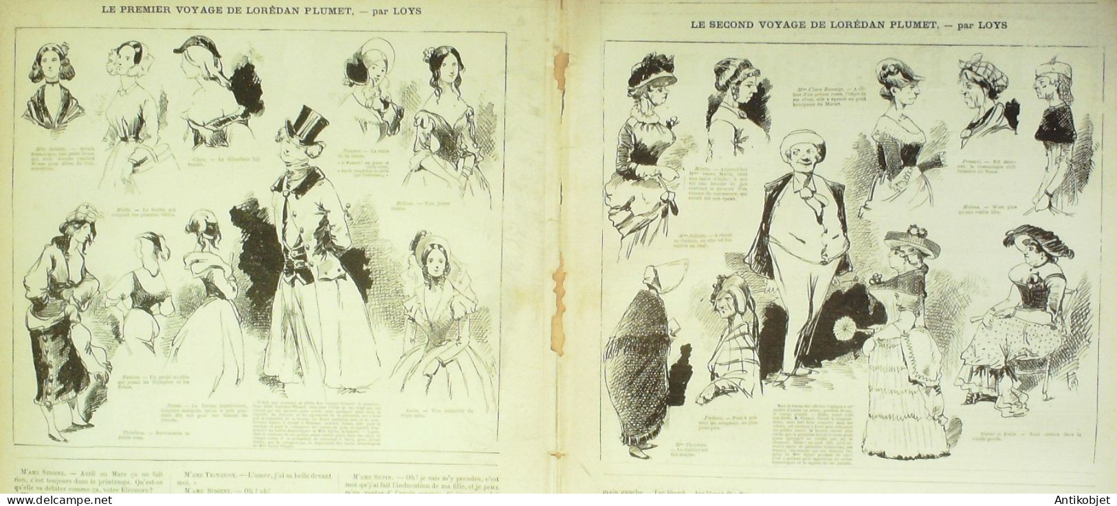 La Caricature 1881 N°  84 A La Mer Robida Strasbourg Bach Lorédan Plumet Loys - Magazines - Before 1900