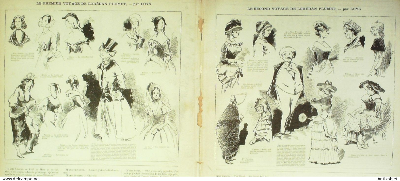 La Caricature 1881 N°  84 A La Mer Robida Strasbourg Bach Lorédan Plumet Loys - Zeitschriften - Vor 1900