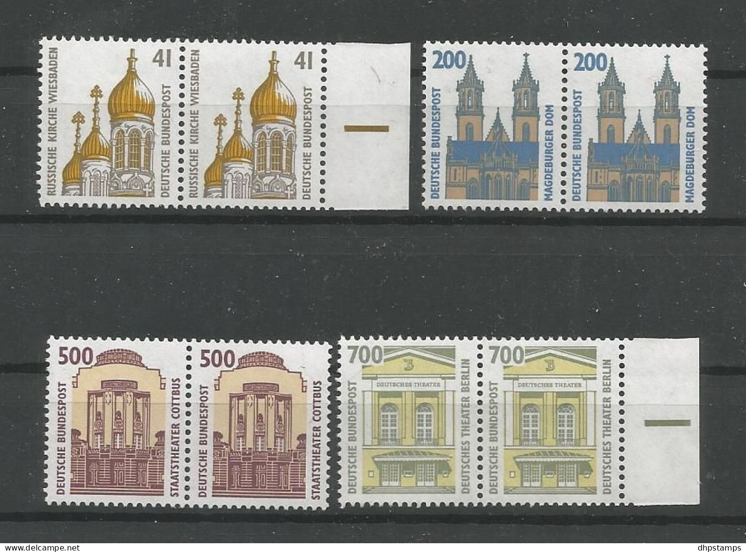 DBP 1993 Definitives Pairs  Y.T. 1493a/1496a  ** - Ungebraucht