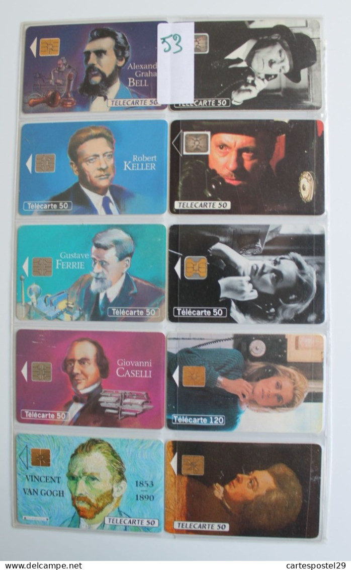 LOT DE 10 TELECARTES - Colecciones