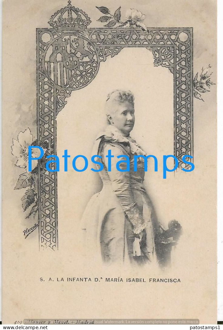 227567 SPAIN ESPAÑA ROYALTY INFANTA D. MARIA ISABEL FRANCISCA POSTAL POSTCARD - Sonstige & Ohne Zuordnung