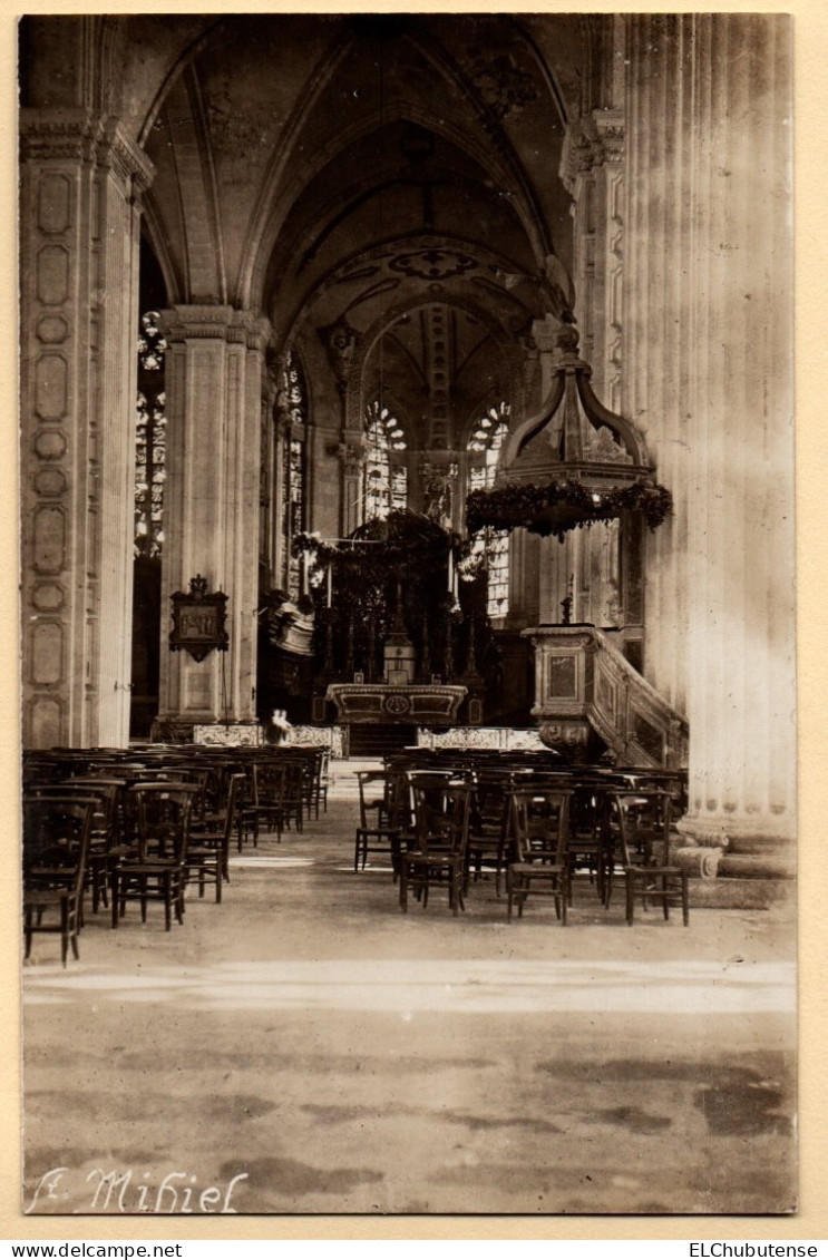 Cpa Photo Intérieur De L'église Saint-Mihiel - Meuse Guerre 14-18 WW1 - Saint Mihiel