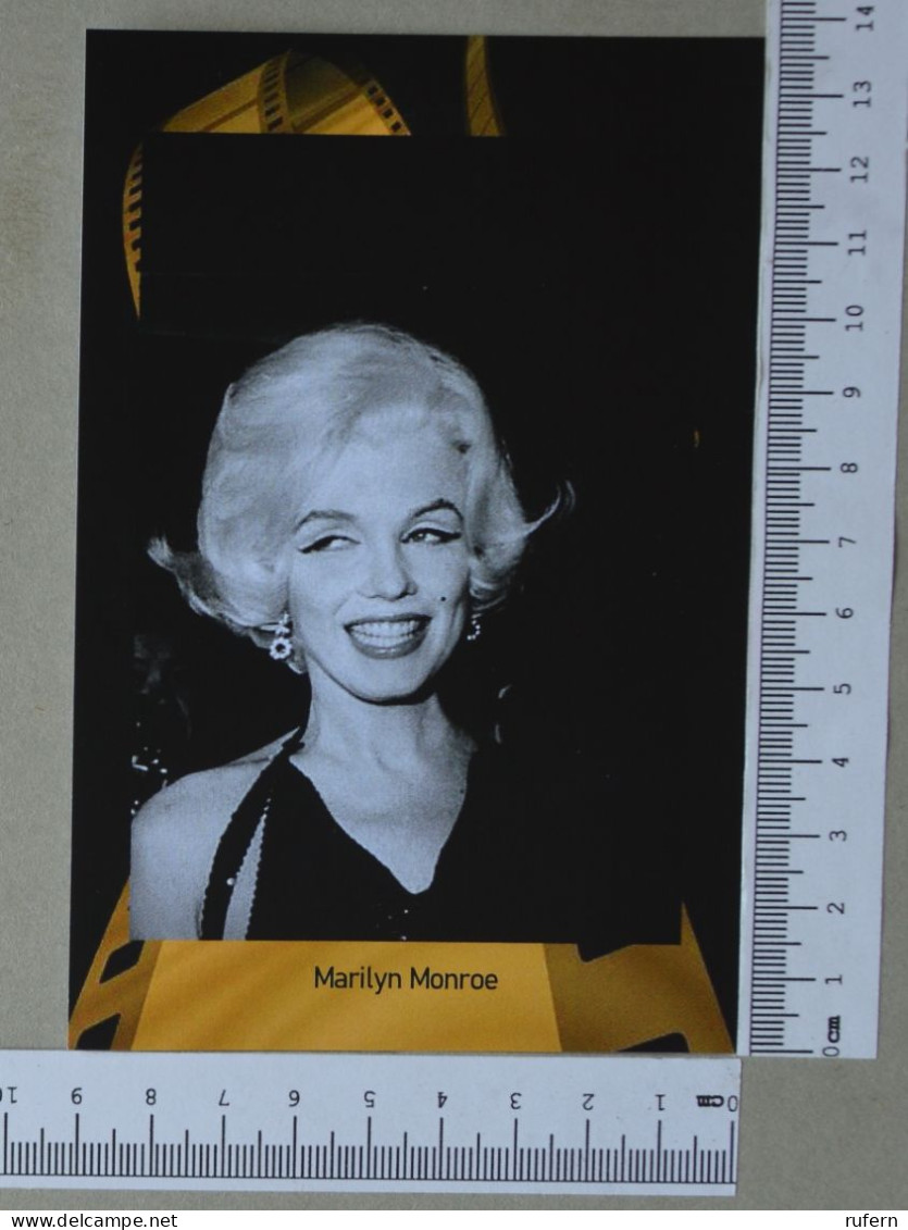 POSTCARD  - MARILYN MONROE - LE MONDE DU CINEMÁ - 2 SCANS  - (Nº58991) - Acteurs