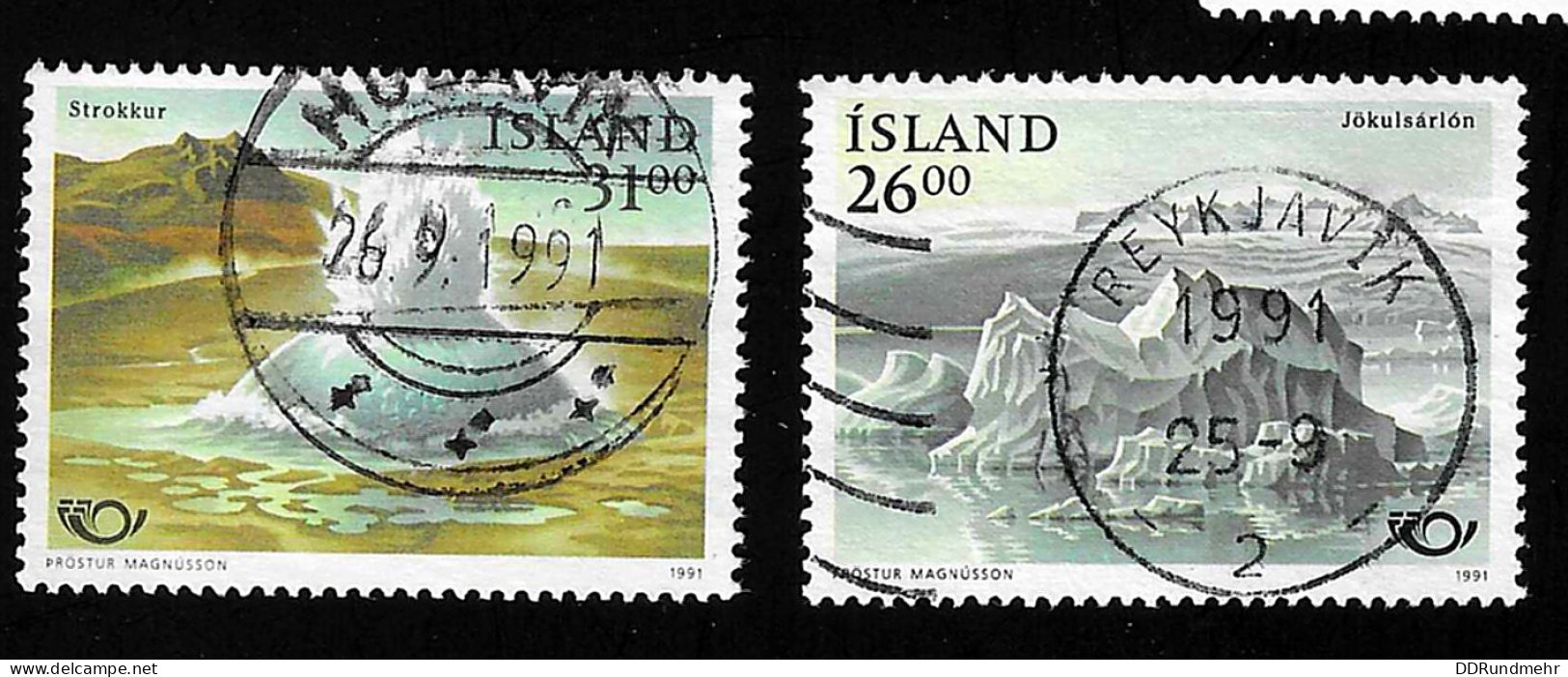 1991 Norden  Michel IS 747 - 748 Stamp Number IS 741 - 742 Yvert Et Tellier IS 697 - 698 Used - Oblitérés