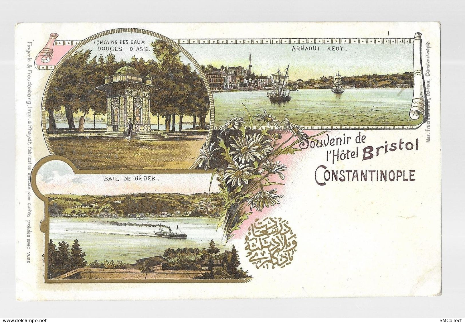 Constantinople, Souvenir De L'hotel Bristol. Carte Inédite (A18p73) - Türkei