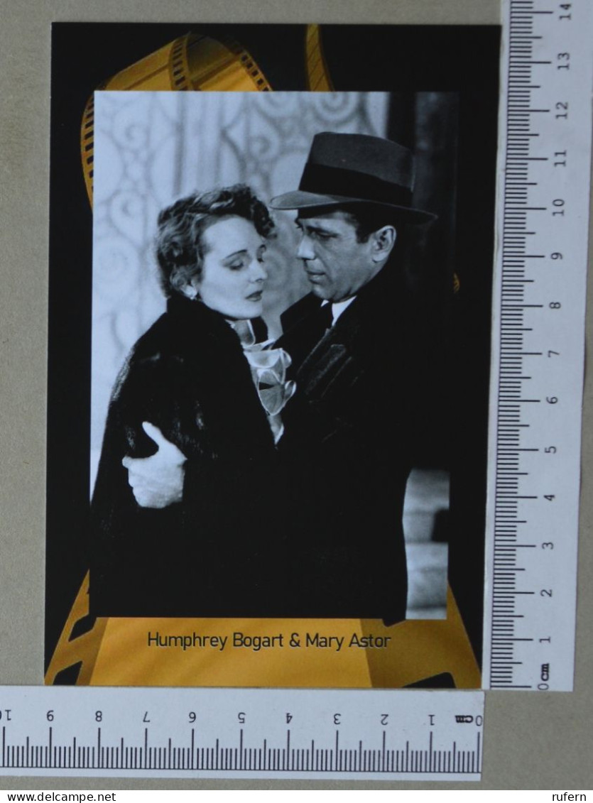 POSTCARD  - HUMPHREY BOGART & MARY ASTOR - LE MONDE DU CINEMÁ - 2 SCANS  - (Nº58995) - Acteurs