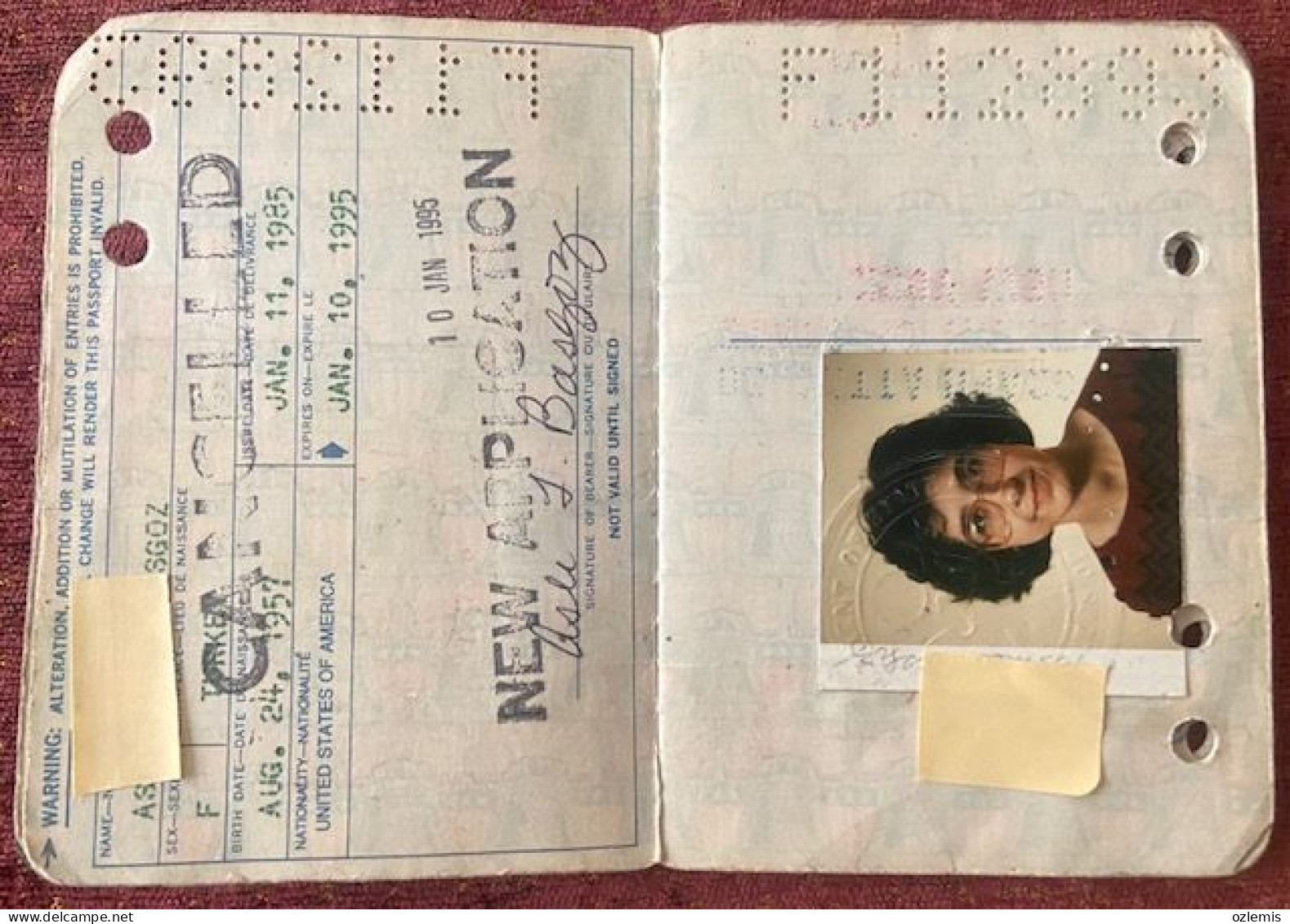 PASSPORT  PASSEPORT ,UNITED STATES 1985 ,USED - Zonder Classificatie