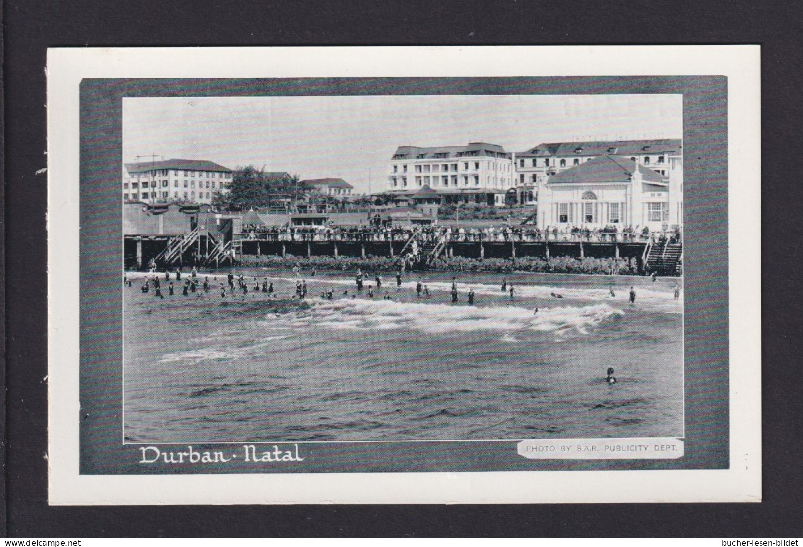 1/2 P. Bild-Ganzsache "Schwimmer Im Meer Bei Durban" - Ungebraucht - Natación