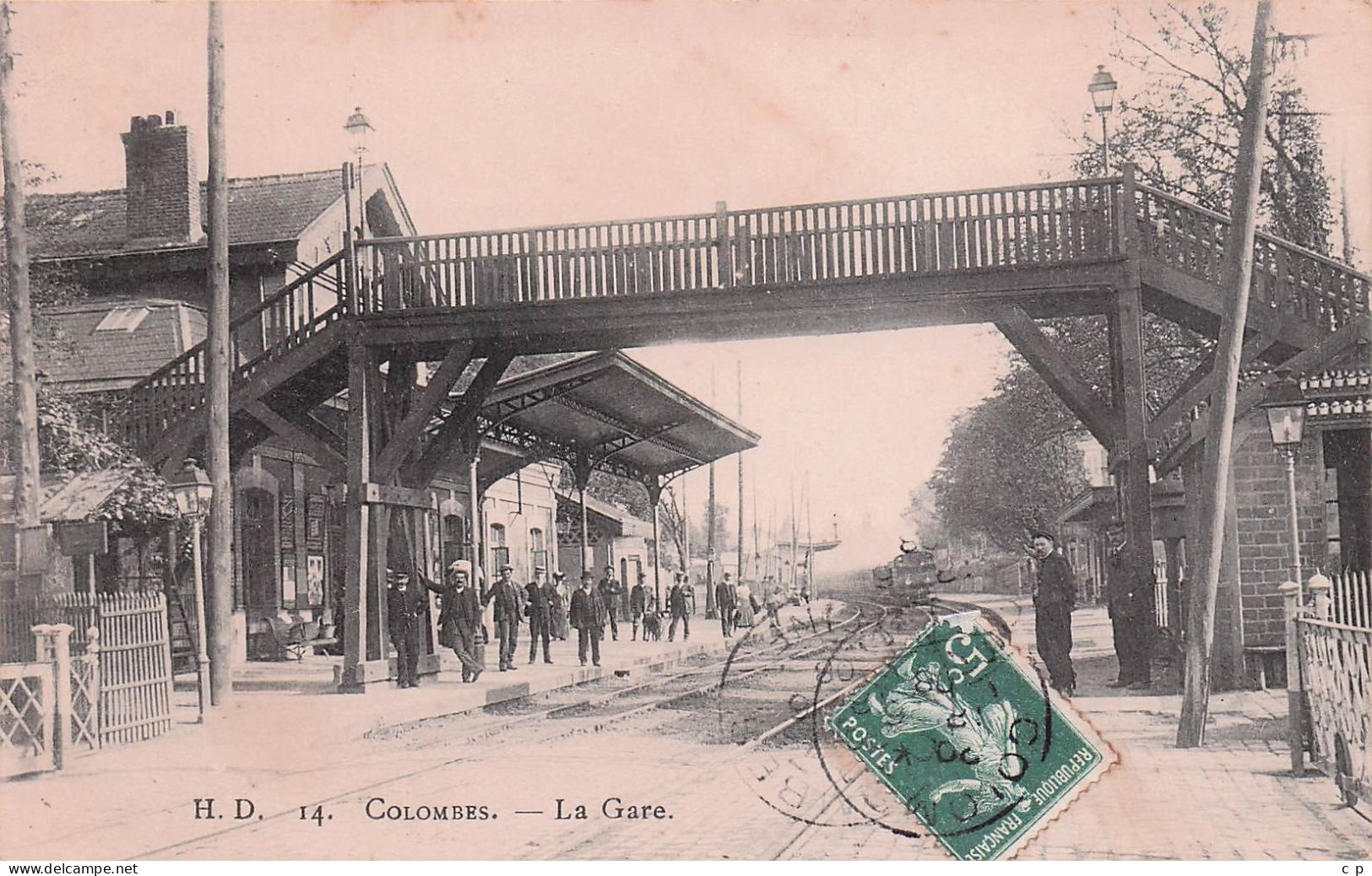 Colombes - La Gare  -   CPA °J - Colombes