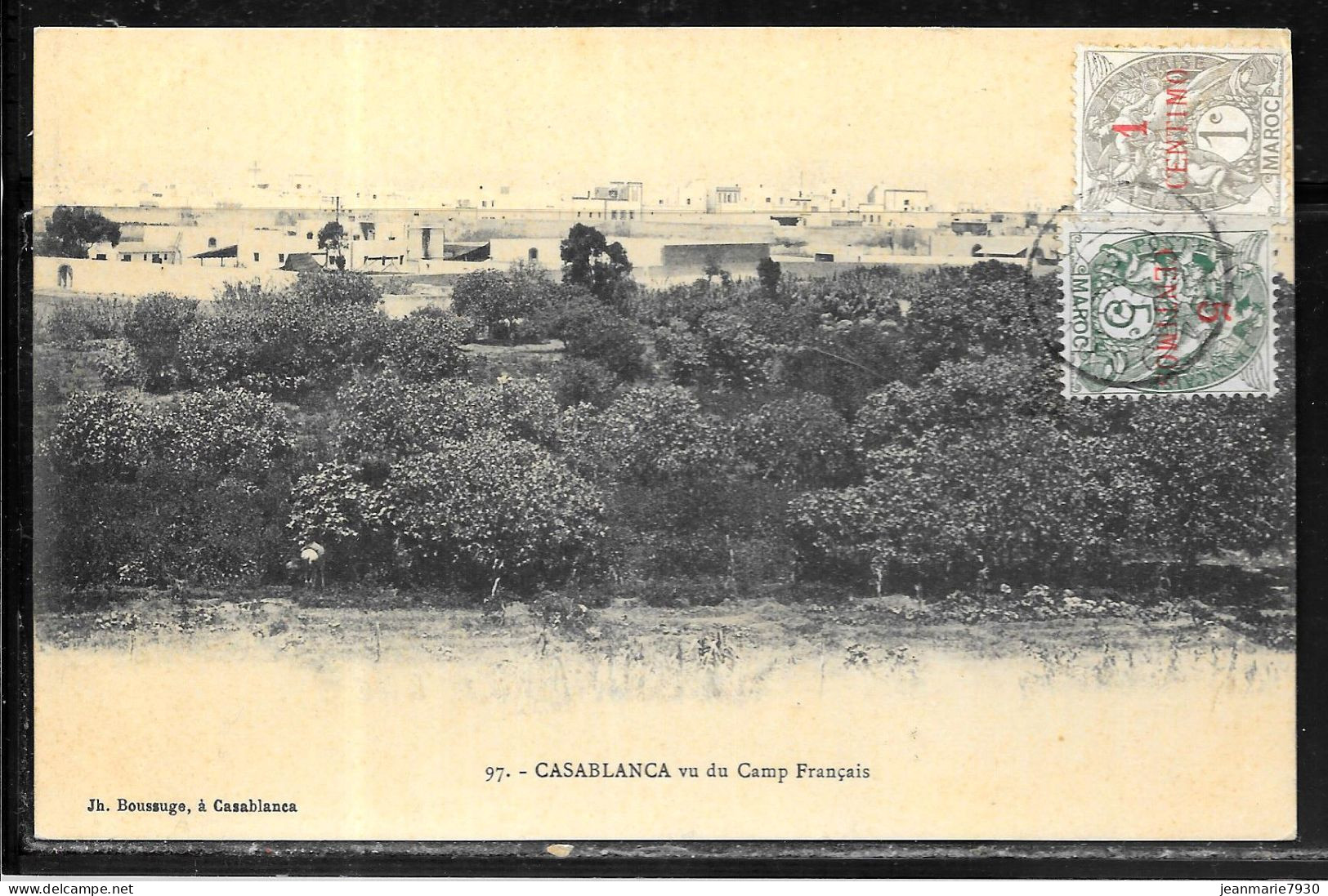 C496 - N° 11 Et 20 SUR CP DE CASABLANCA - Covers & Documents