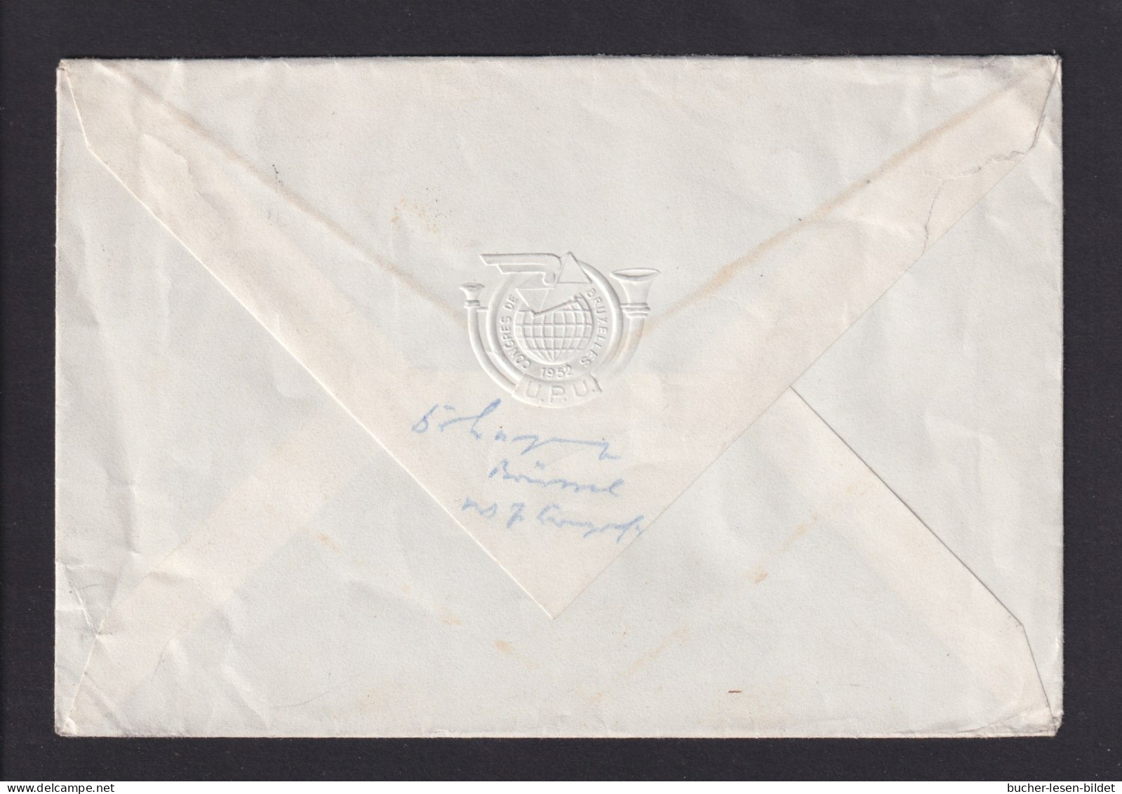 1952 - UPU-Kongress Brüssel - Delegiertenbrief Mit Sonderstempel Und Passender Frankatur - UPU (Unione Postale Universale)