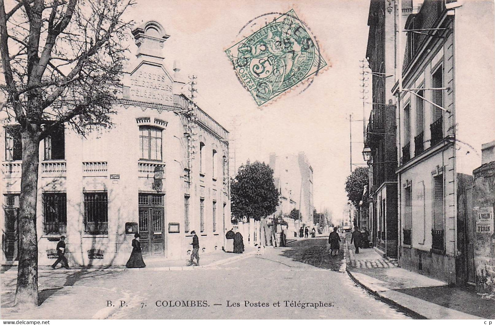 Colombes - Les Postes Et Telegraphes -   CPA °J - Colombes