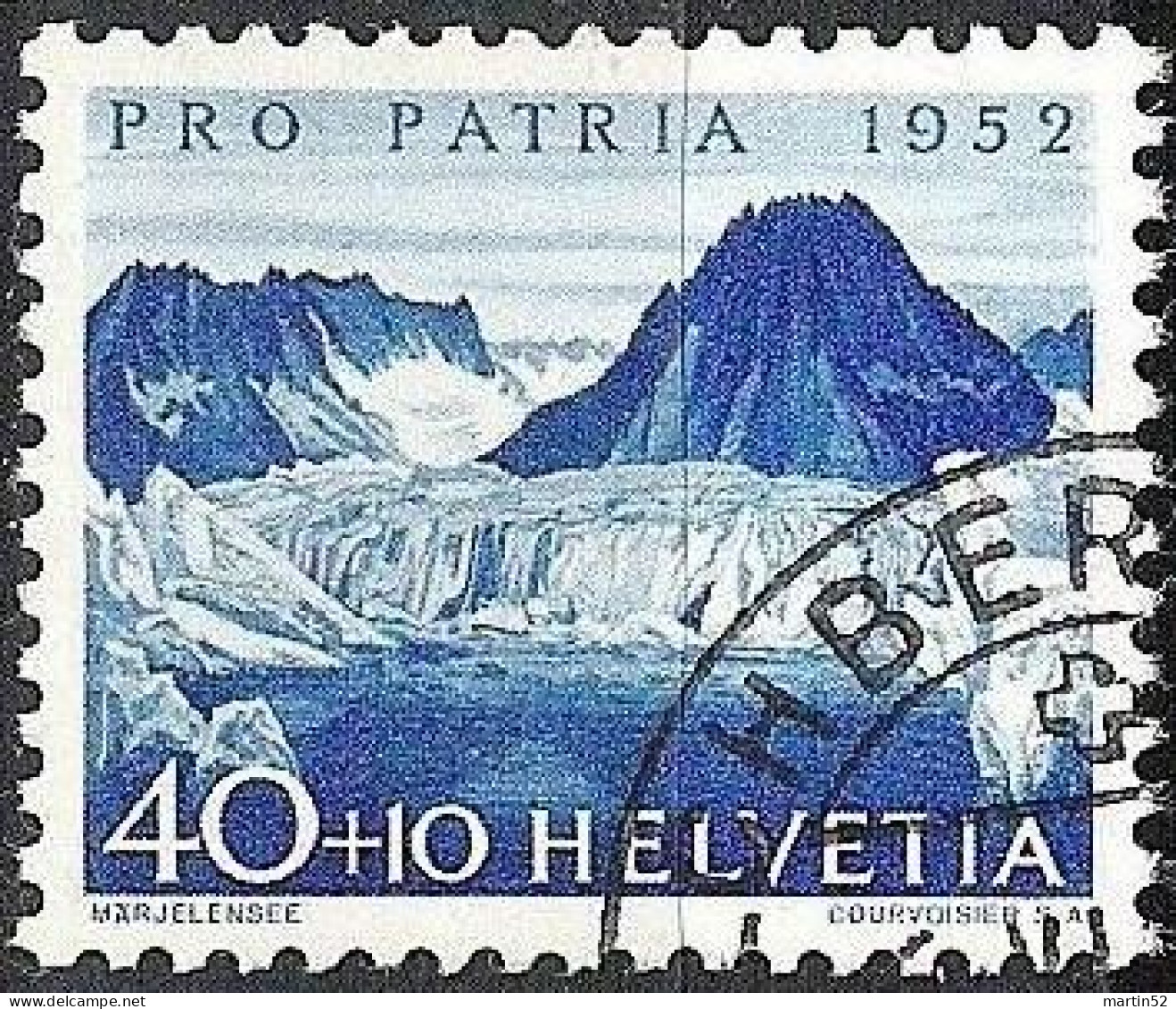 Schweiz Suisse Pro Patria 1952 "Märjelensee" Zu WII 60 Mi 574 Yv 525 Mit Eck-Stempel KILCHBERG ZH 4.VI.52 (Zu CHF 12.00) - Gebraucht