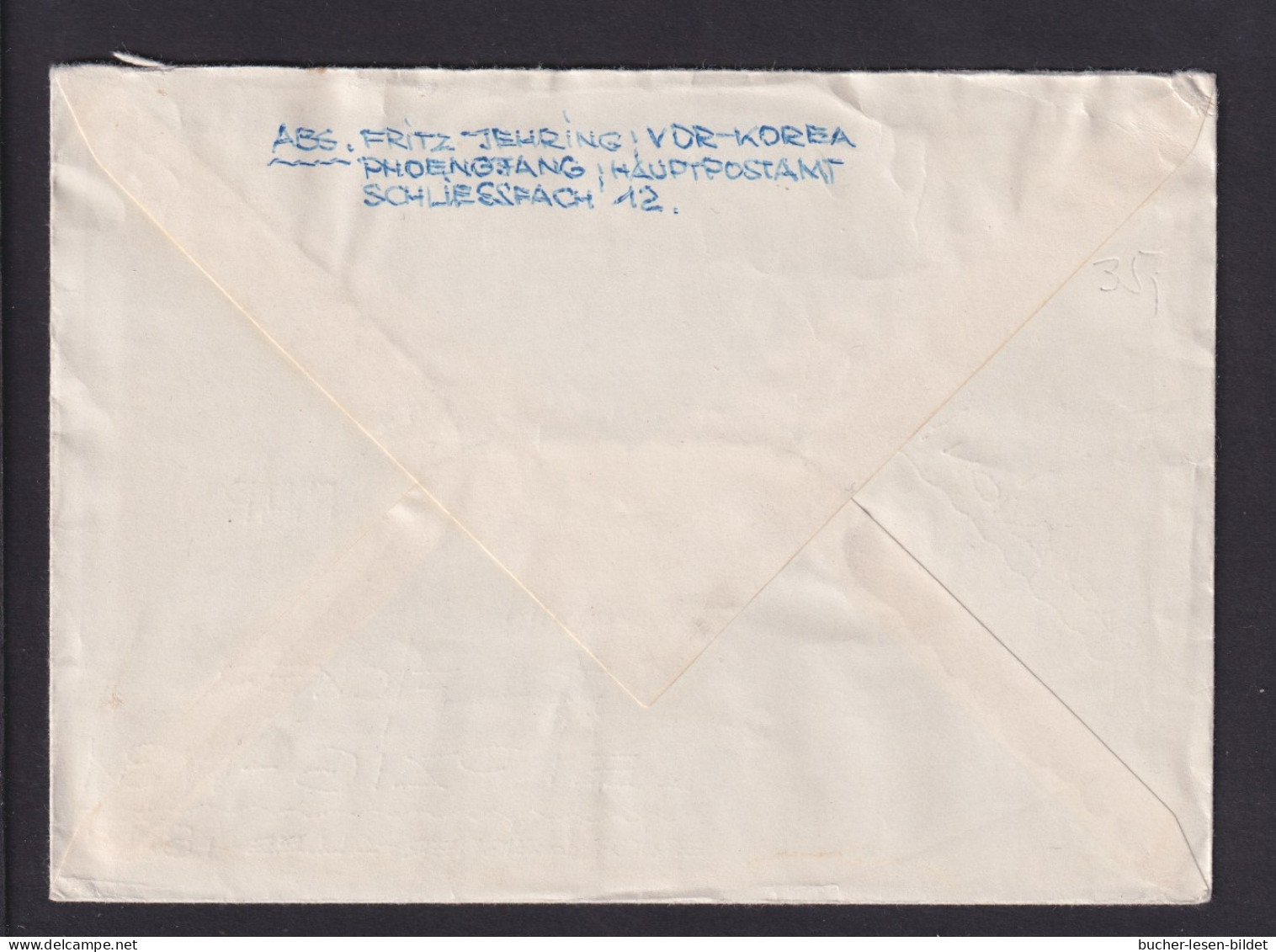 1961 - Mischfrankatur Auf Luftpost-Brief Ab Pyongyang Nach Leipzig - Korea, North