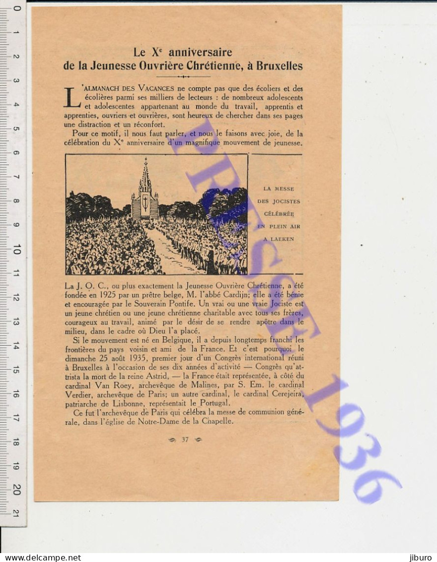 2 Vues Anniversaire Jeunesse Ouvrière Chrétienne Bruxelles Jocistes Laeken+ Humour Colette Pattinger Jacquinet Carnaval - Ohne Zuordnung