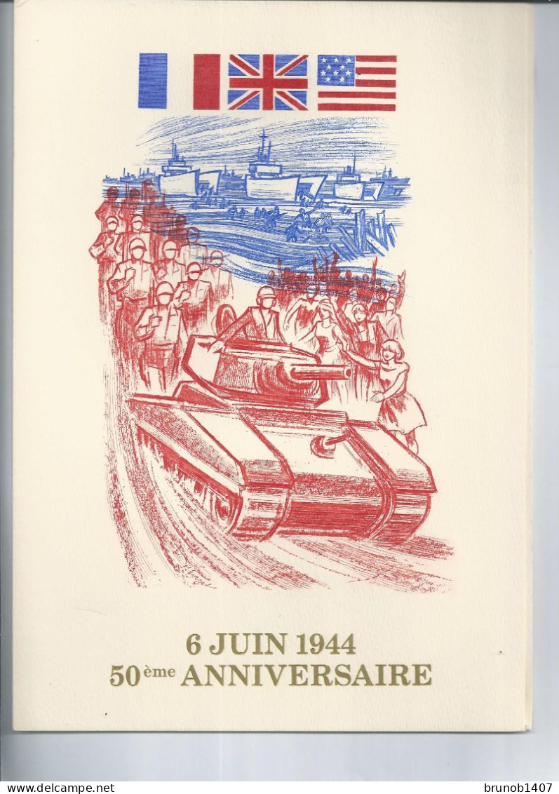 6 Juin 1944  50e  Anniversaire - Postdokumente