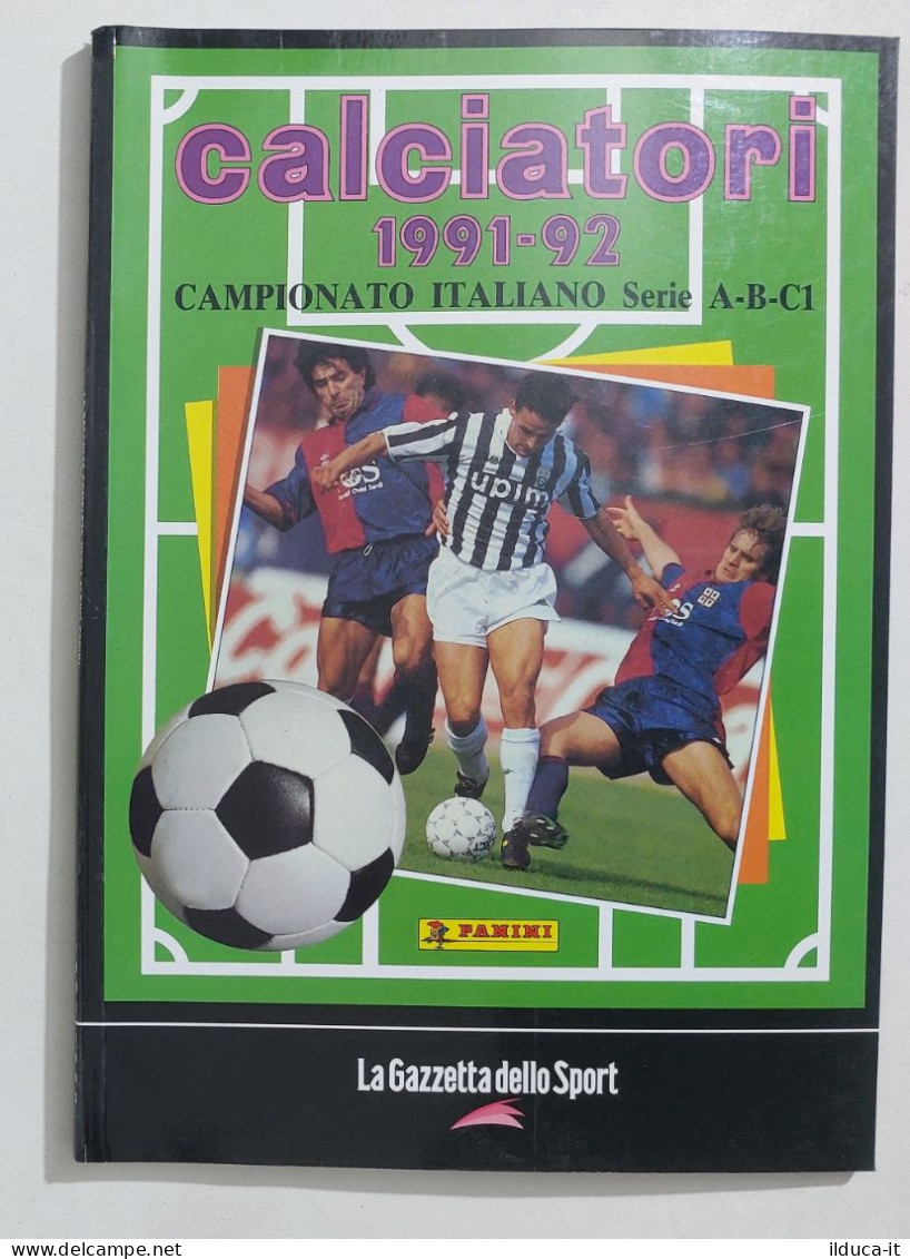 69772 Album Figurine Calciatori Panini - 1991/92 Ristampa Gazzetta - Italian Edition