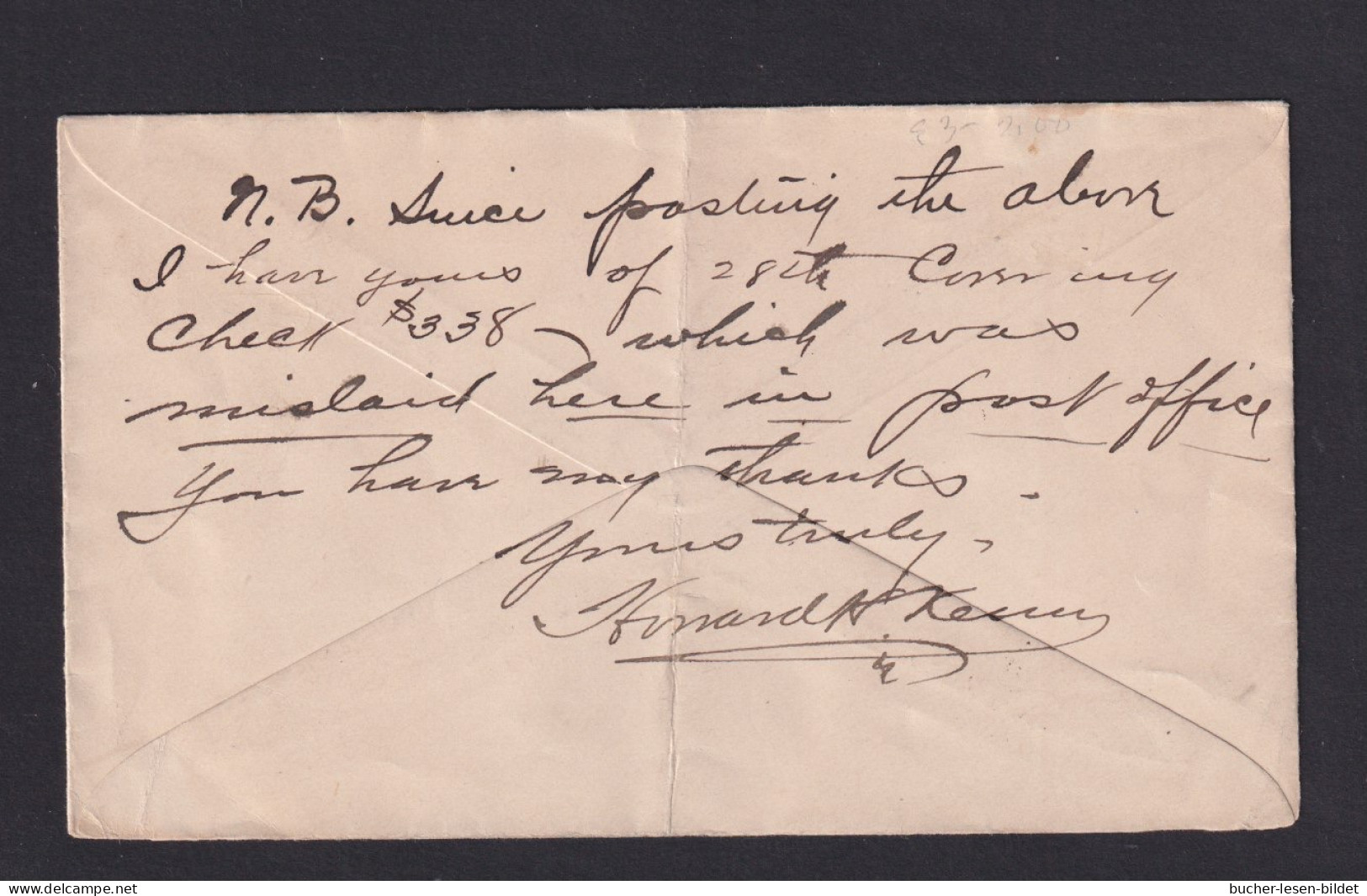 1894 - 10 C. Express + 2 C. Auf Eilbotenbrief Ab LADOCA Nach Indianapolis - Storia Postale