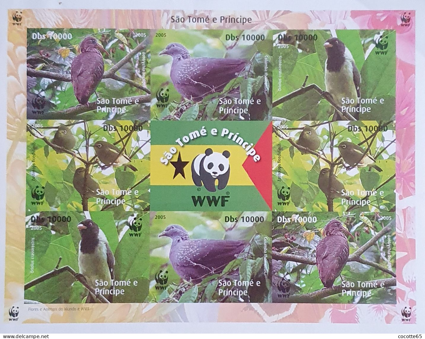 SAO TOME ET PRINCIPE 2005 FLORE ET ANIMAUX DU MONDE WWF - São Tomé Und Príncipe