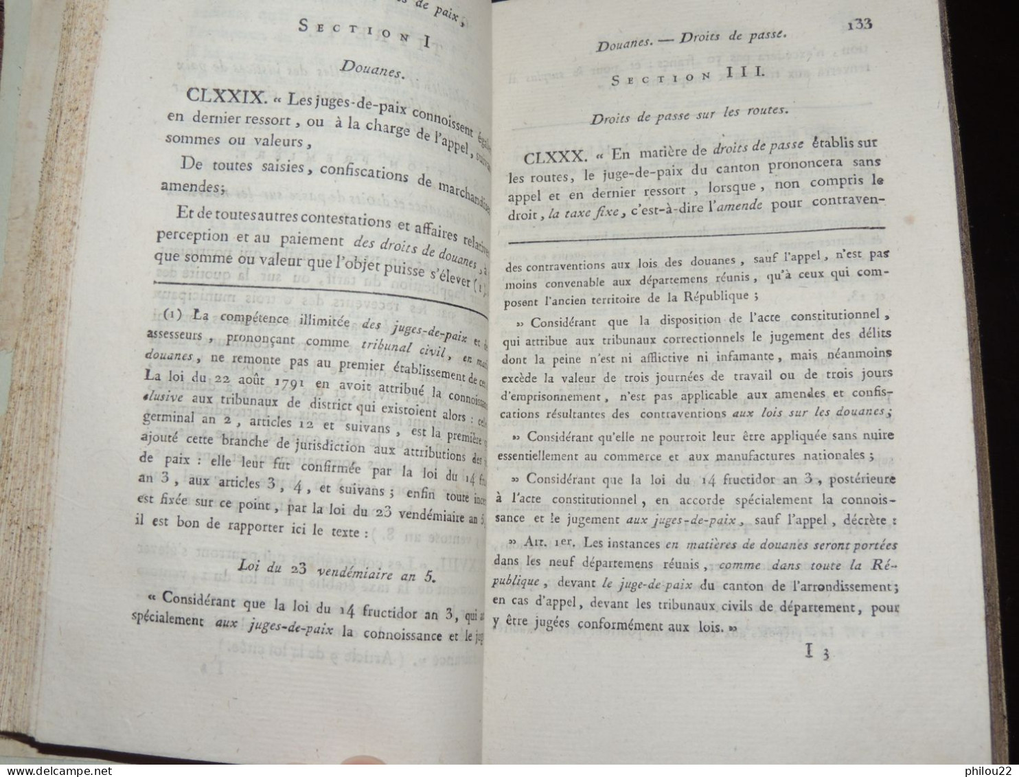 [DROIT] BERGIER - Traité-manuel Du Dernier état Des Justices De Paix (1802) - 1801-1900