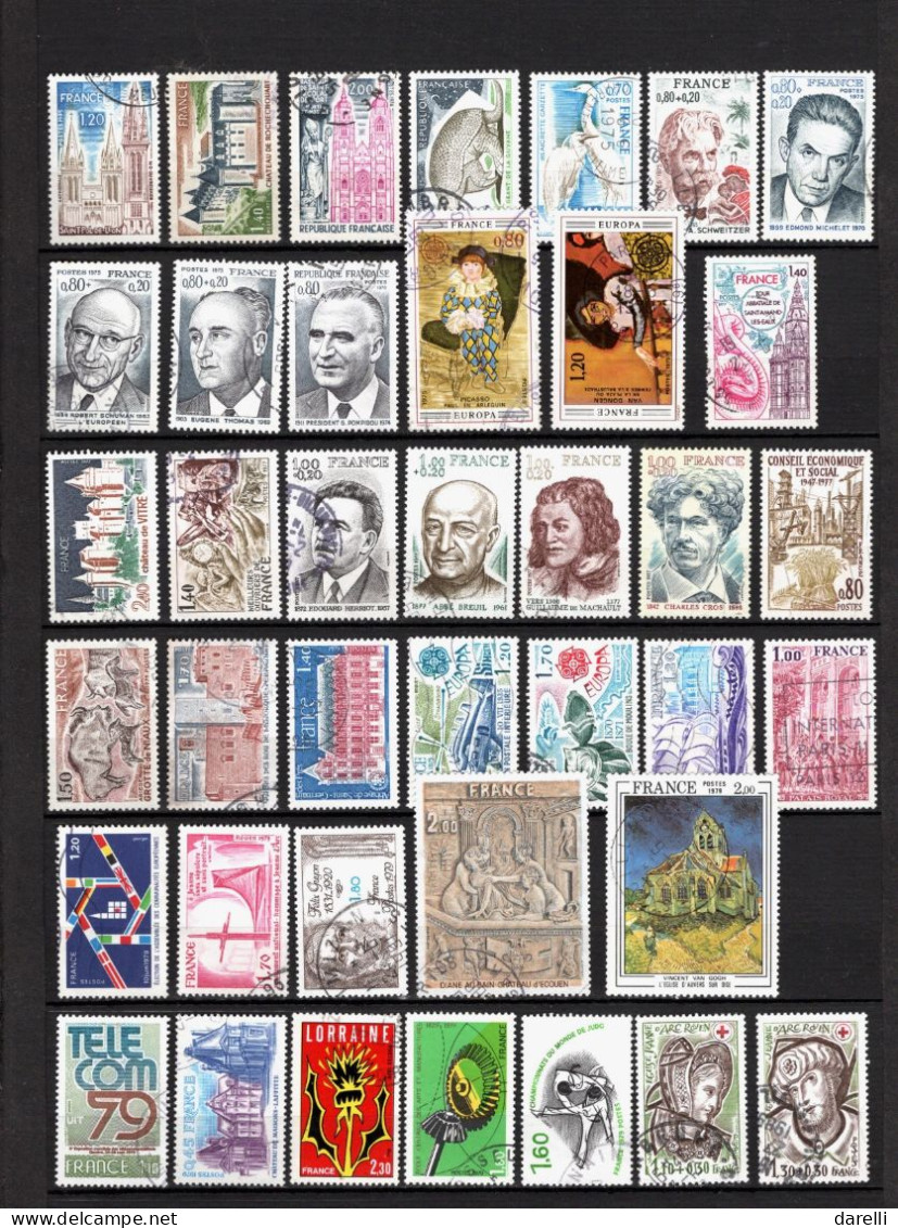 France - Lot De 100 Timbres Oblitérés - Autres & Non Classés