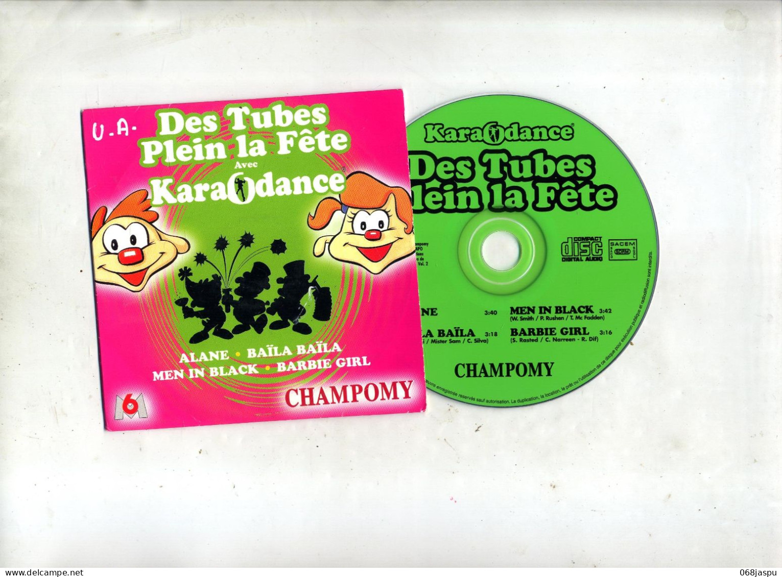 Cd Publicitaire Champomy  Tubes Karaodance - Andere & Zonder Classificatie