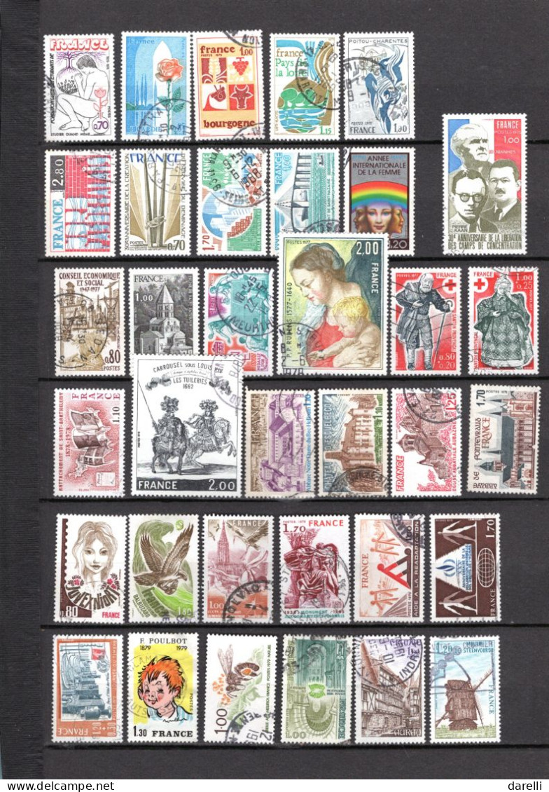 France - Lot De 100 Timbres Oblitérés - Autres & Non Classés