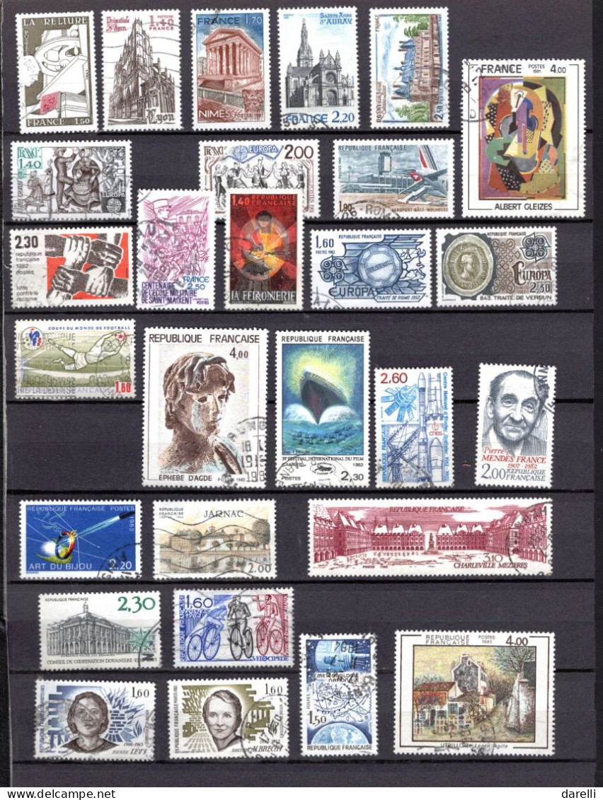 France - Lot De 100 Timbres Oblitérés - Other & Unclassified