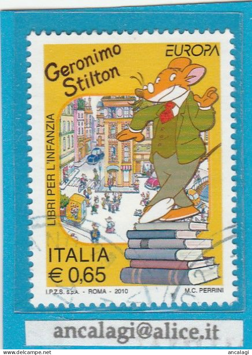 USATI ITALIA 2010 - Ref.1156 "EUROPA: Geronimo Stilton" 1 Val. - - 2001-10: Usados