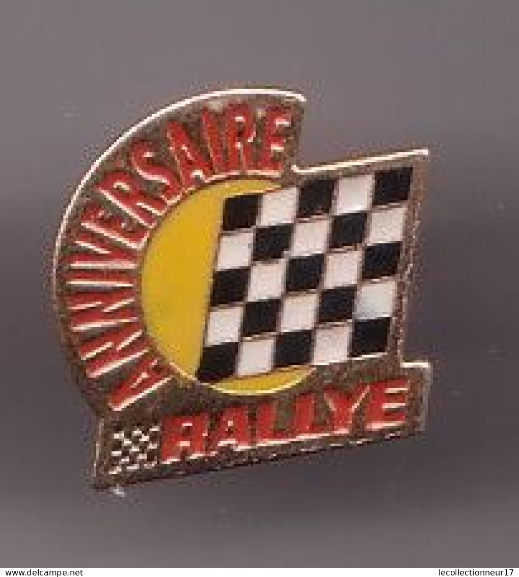 Pin's  Anniversaire Rallye Drapeau  Damier Réf 527 - Rally