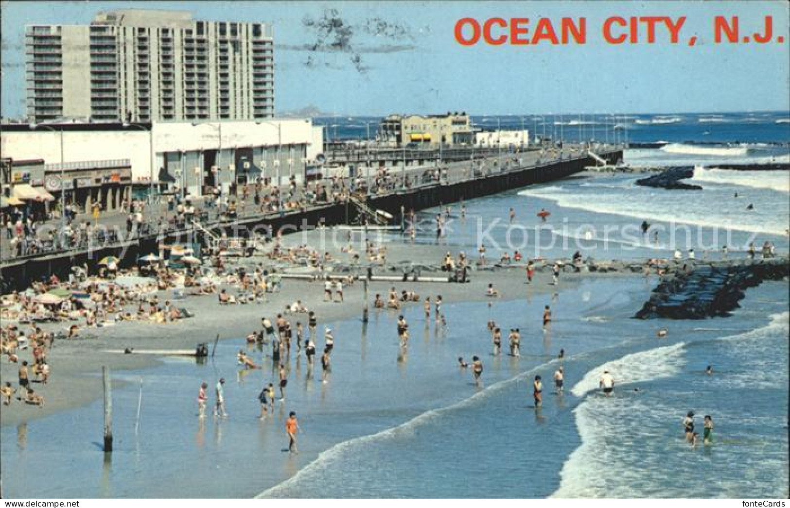 72289684 Ocean_City_New_Jersey Boardwalk Shops Strand - Autres & Non Classés