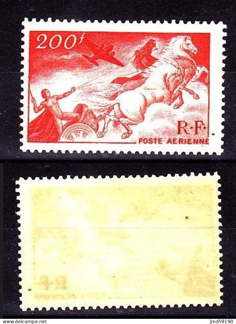 PA 19b Neuf** 200fr - Variété Rouge Foncé - Char Du Soleil - 1927-1959 Ungebraucht