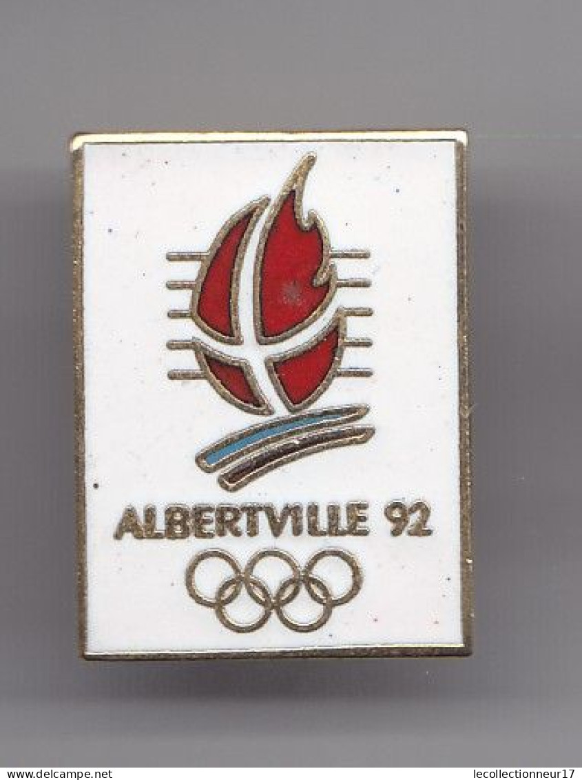 Pin's Alberville 92 Jeux Olympiques Ski Skieur Réf 4186 - Jeux Olympiques