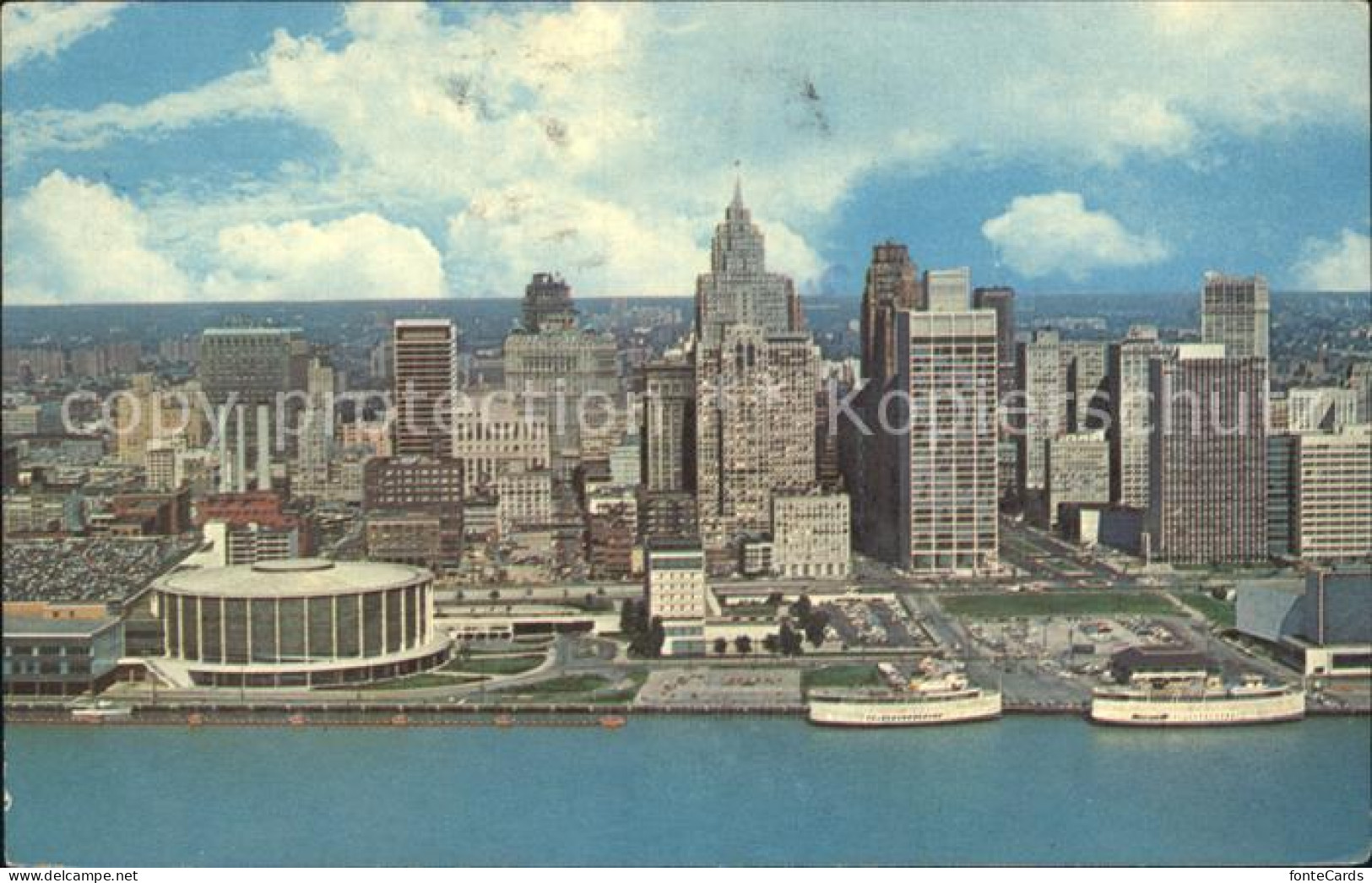 72289658 Detroit_Michigan Civic Center Sky Line - Andere & Zonder Classificatie