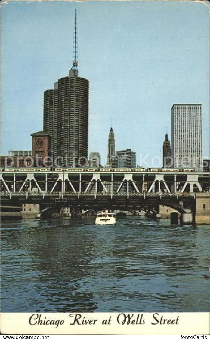 72289657 Chicago_Illinois River At Wells Street - Autres & Non Classés