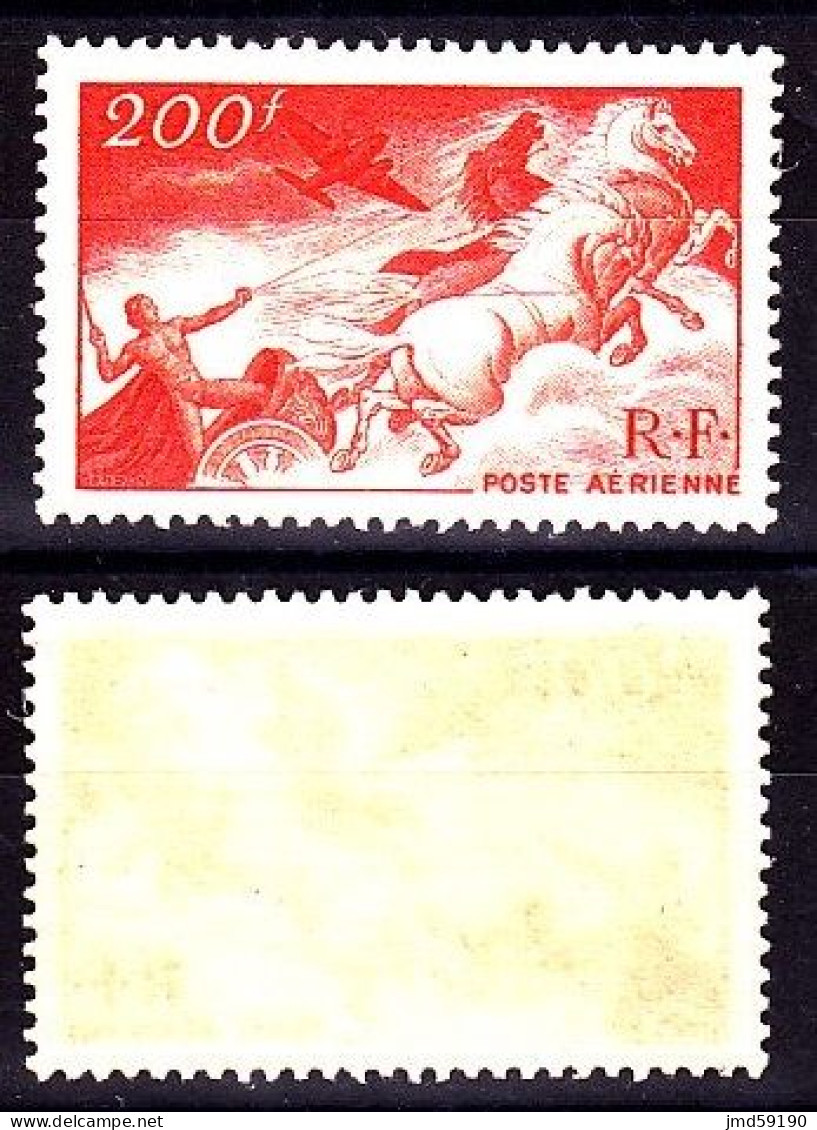 PA 19b Neuf** 200fr - Variété Rouge Foncé - Char Du Soleil - 1927-1959 Mint/hinged