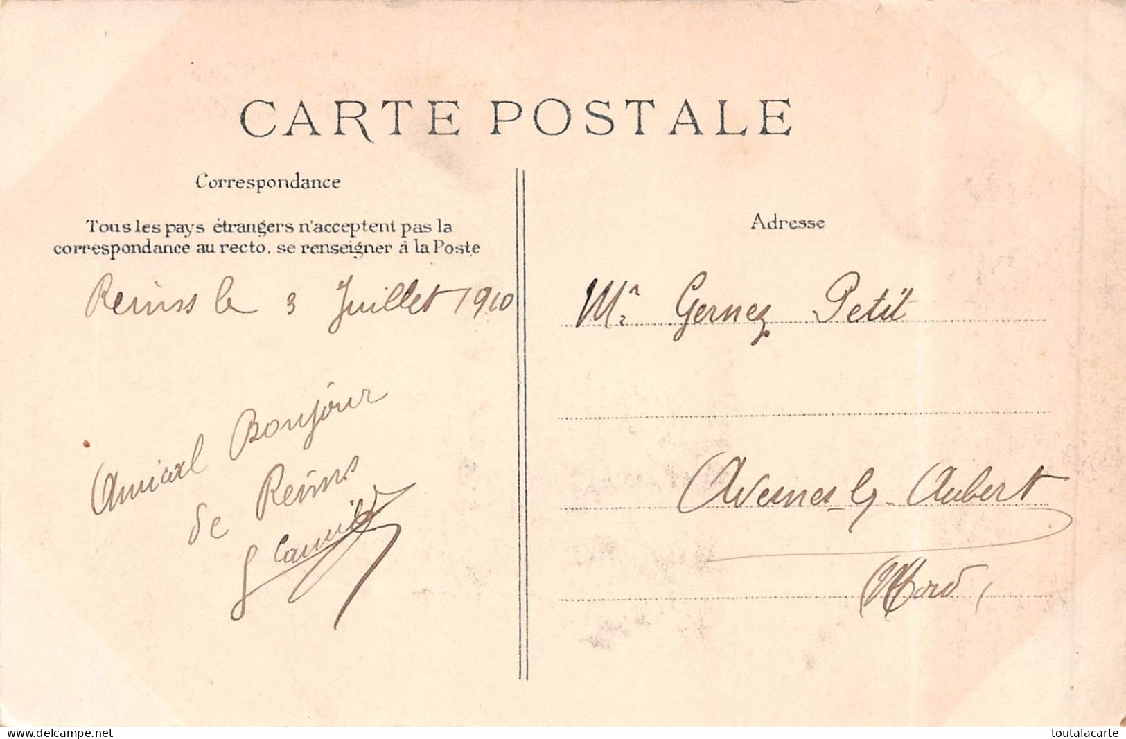 CPA REIMS 2è  GRANDE SEMAINE D'AVIATION DE CHAMPAGNE 1910 - Riunioni
