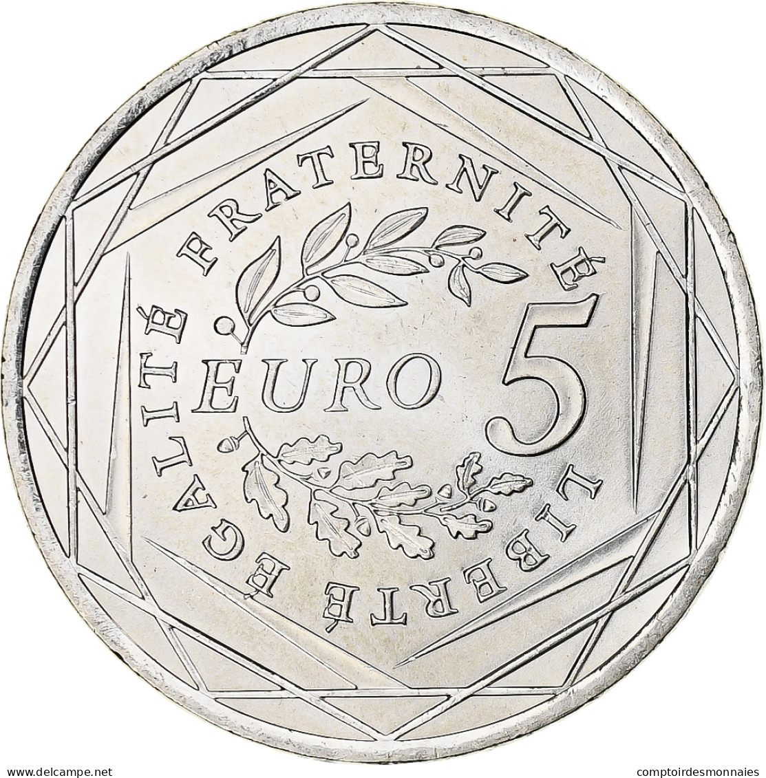 France, 5 Euro, Semeuse, 2008, MDP, Argent, SPL - France