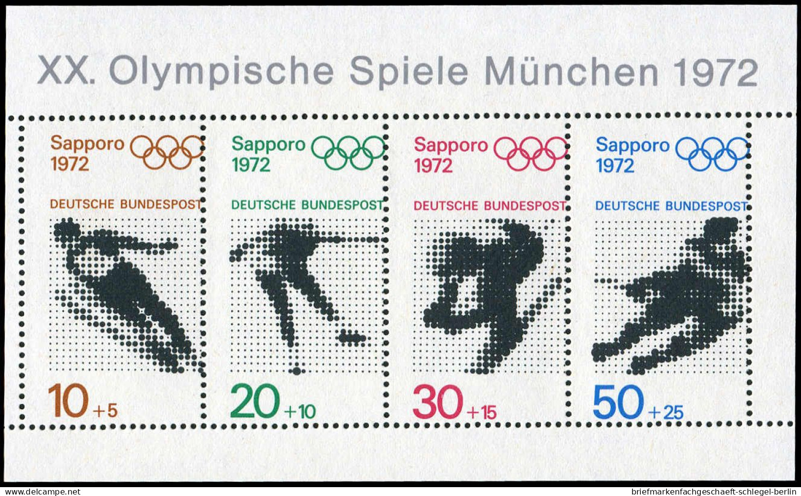 Bundesrepublik Deutschland, 1971, Bl. 6 Vz, Postfrisch - Sonstige & Ohne Zuordnung