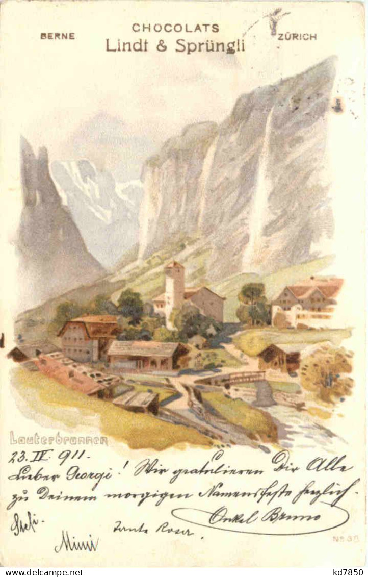 Lauterbrunnen - Litho - Lindt & Sprüngli - Lauterbrunnen