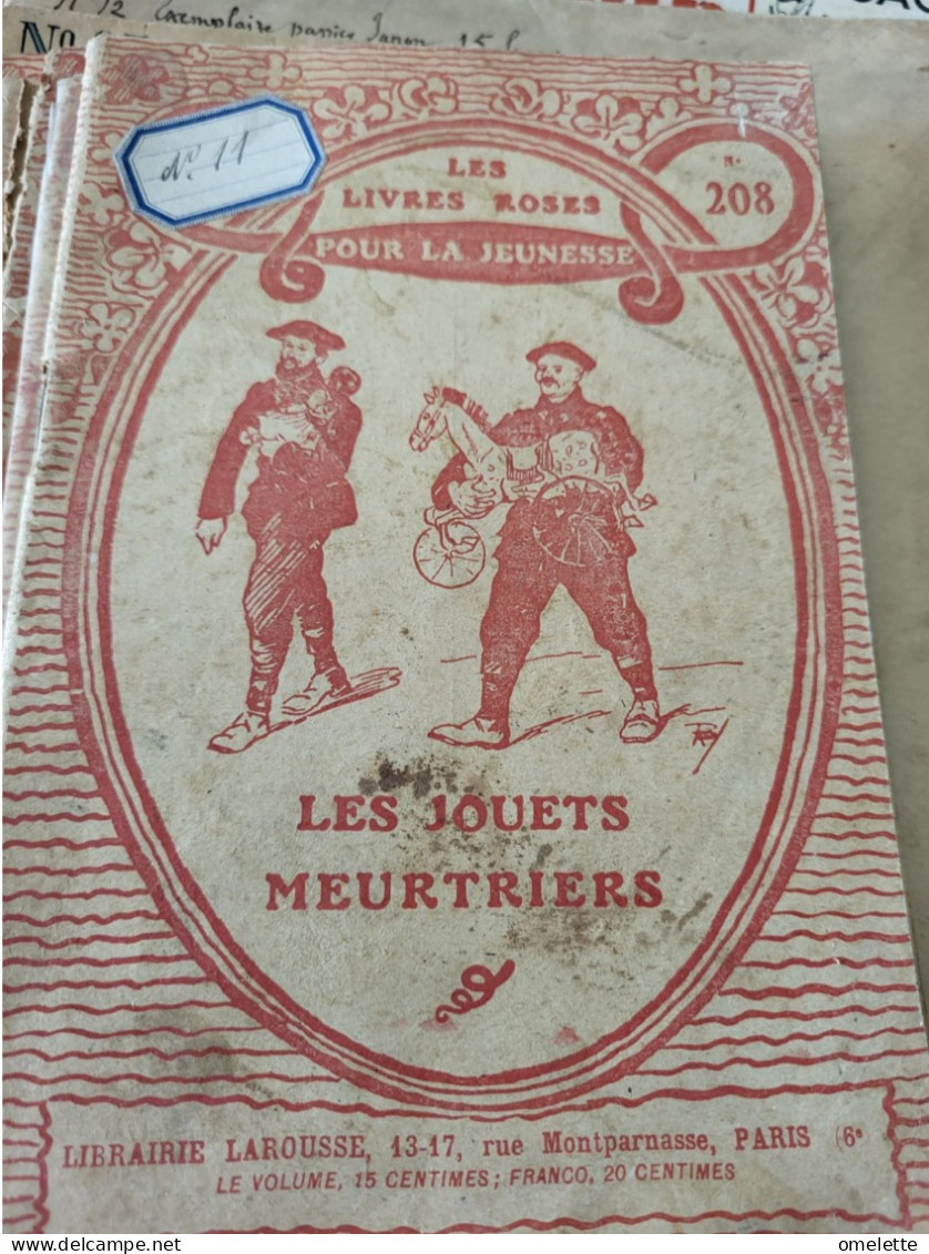 LIVRES ROSES /GUERRE 14/18  LES JOUETS MEURTRIERS PAR HENRI PELLIER - 1901-1940