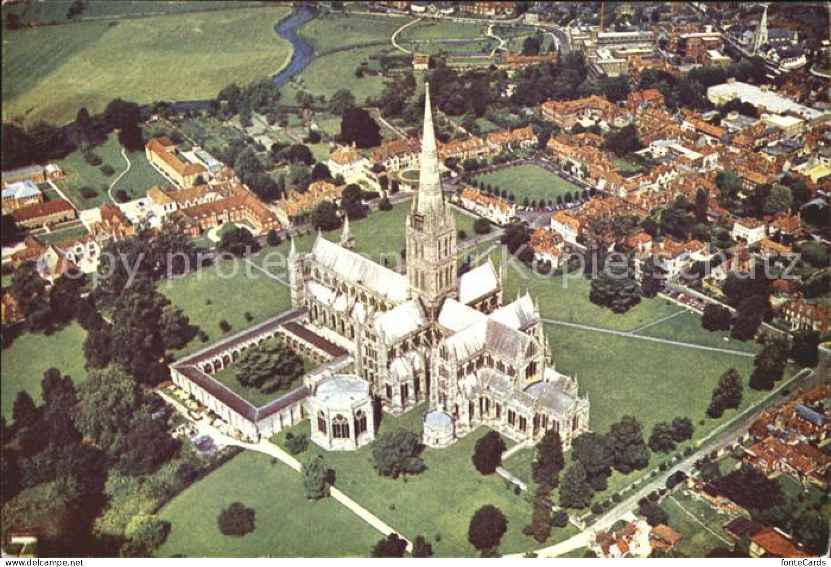 72288148 Salisbury Wiltshire Cathedral Fliegeraufnahme Salisbury - Sonstige & Ohne Zuordnung