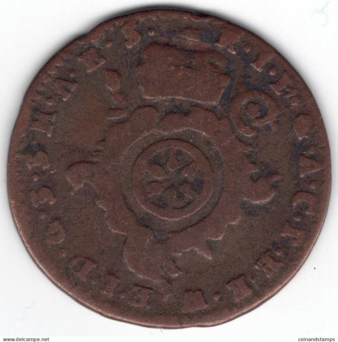 Erfurt / Mainz Johann Friedrich Karl Graf Von Ostheim (1743-1763) I Pfennig 1759 (Cu.) Schön 23, Ss - Piccole Monete & Altre Suddivisioni