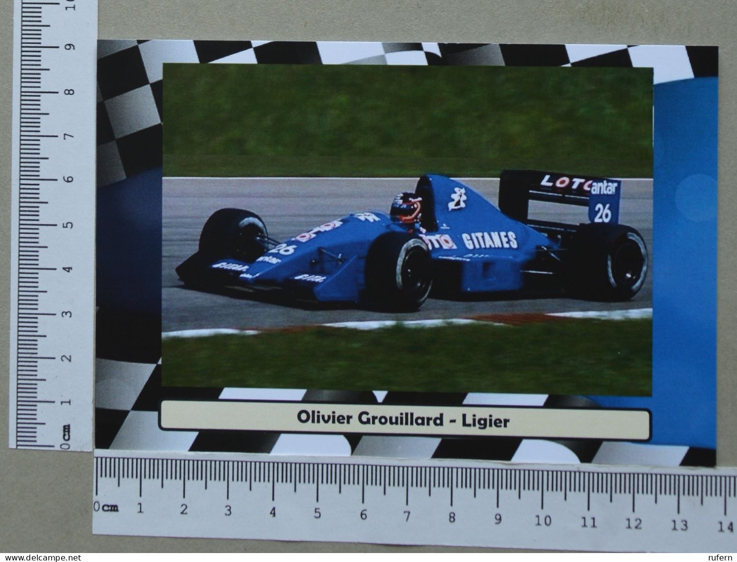 POSTCARD  - OLIVIER GROUILLARD - FORMULA 1 - 2 SCANS  - (Nº59020) - Grand Prix / F1