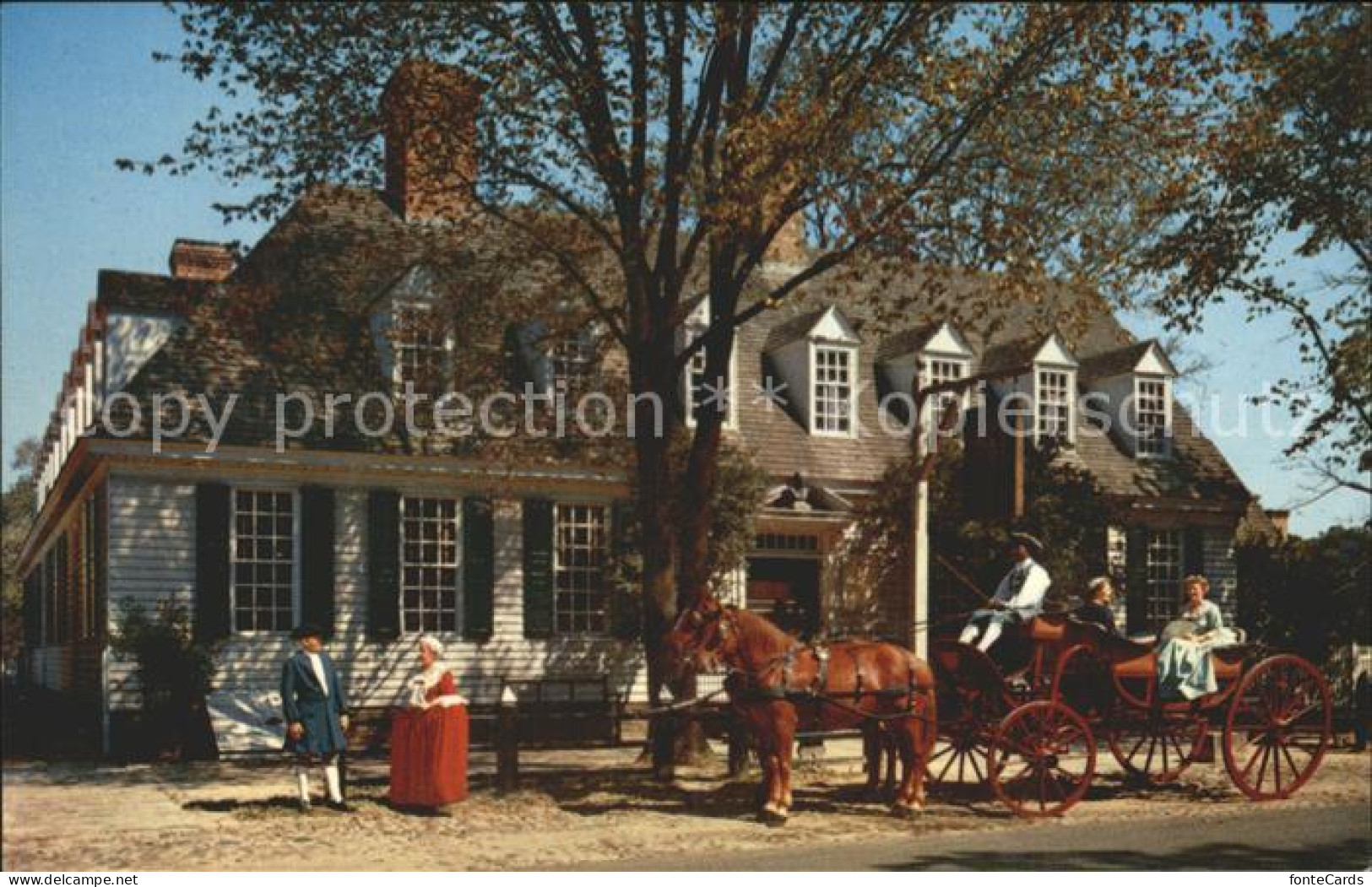 72288032 Williamsburg_Virginia Raleigh Tavern Pferdekutsche - Andere & Zonder Classificatie